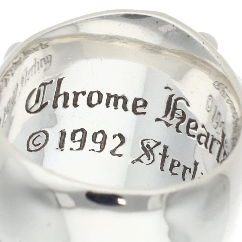 Chrome Hearts Keeper Sterling Silver Ring Size JP 21