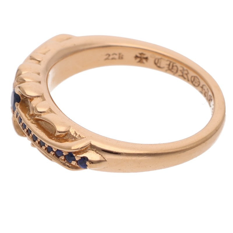 Chrome Hearts 22K Baby Classic Pave Sapphire Ring Size JP 12
