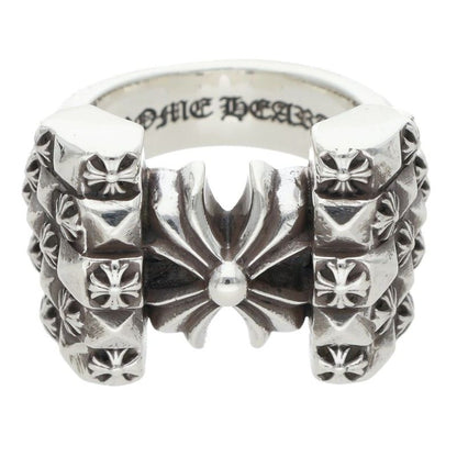 Chrome Hearts DECO CH PLUS Silver Ring Size JP 19