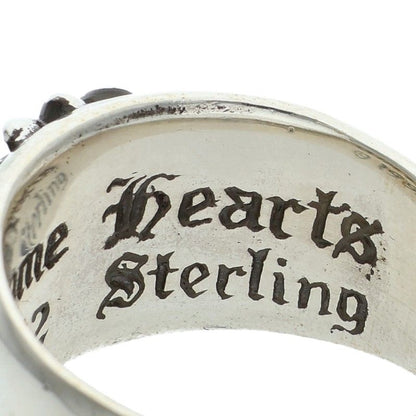 Chrome Hearts FLRL CRS Silver Floral Cross Ring Size JP 24
