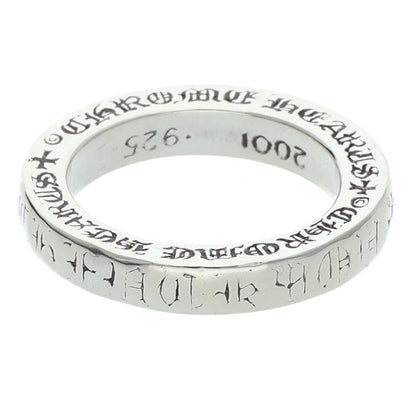 Chrome Hearts 3mm Spacer Fuck You Silver Ring JP 7 Size JP 7