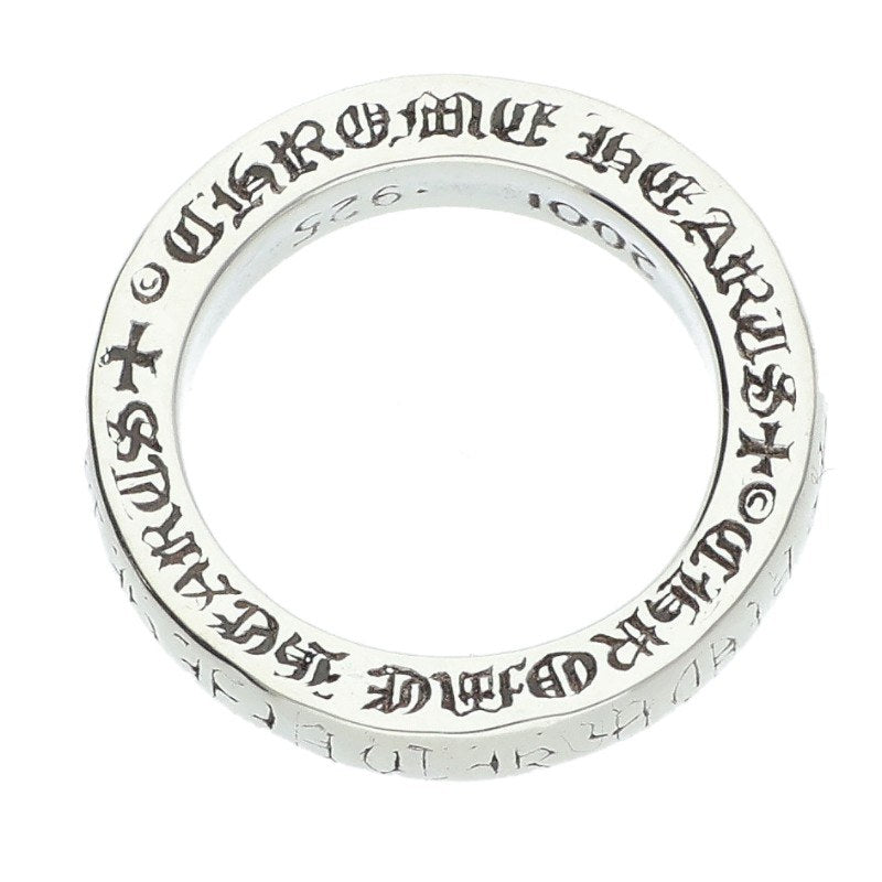 Chrome Hearts 3mm Spacer Fuck You Silver Ring JP 7 Size JP 7