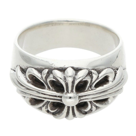 Chrome Hearts FLRL CRS Floral Sterling Silver Ring Size JP 22