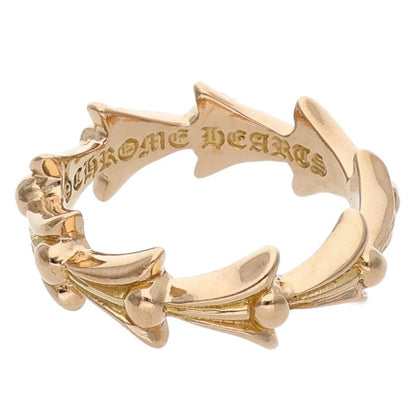 Chrome Hearts 22K Cross Tail Gold Ring Yellow Size JP 12