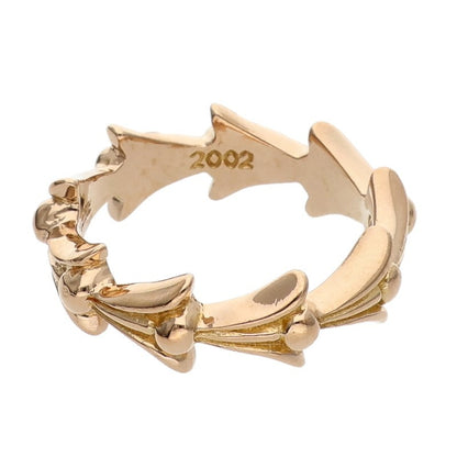 Chrome Hearts 22K Cross Tail Gold Ring Yellow Size JP 12