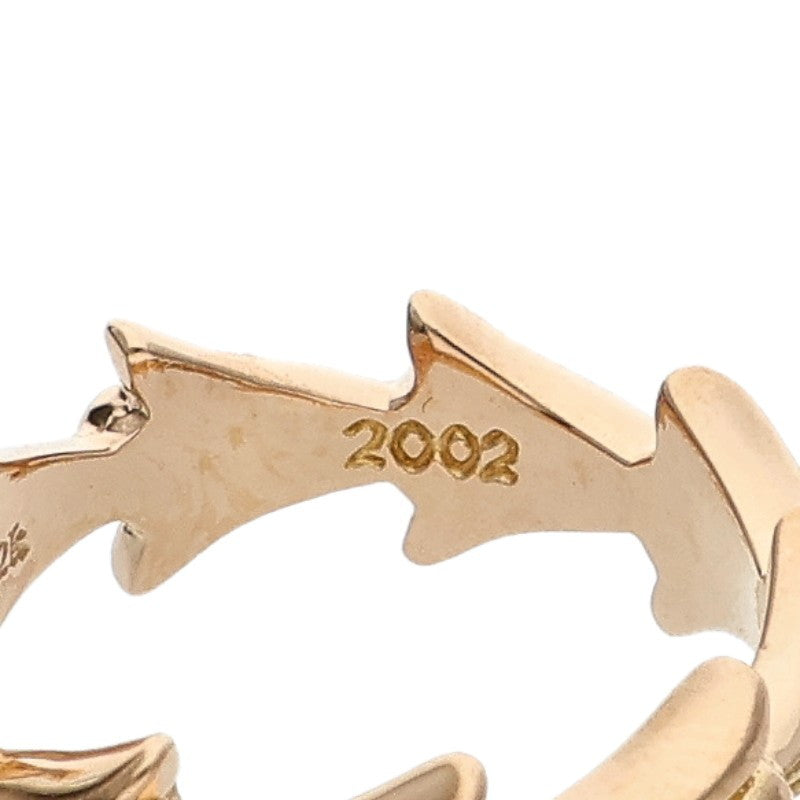Chrome Hearts 22K Cross Tail Gold Ring Yellow Size JP 12