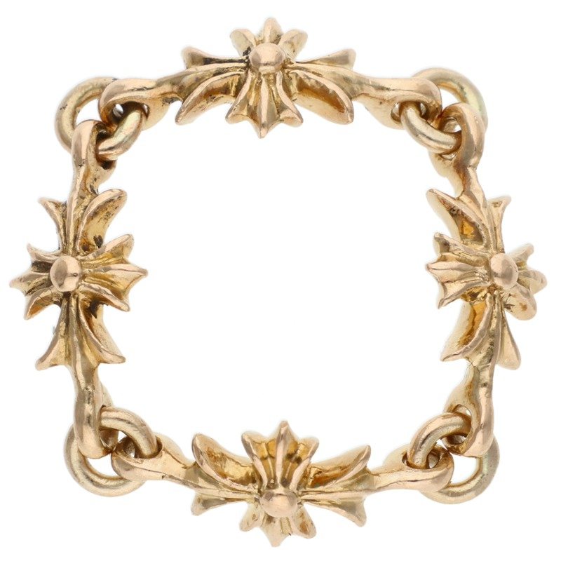 Chrome Hearts 22K Tiny ECH Plus Gold Ring Size JP 14