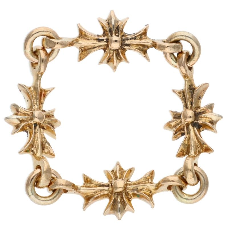 Chrome Hearts 22K Tiny ECH Plus Gold Ring Size JP 14