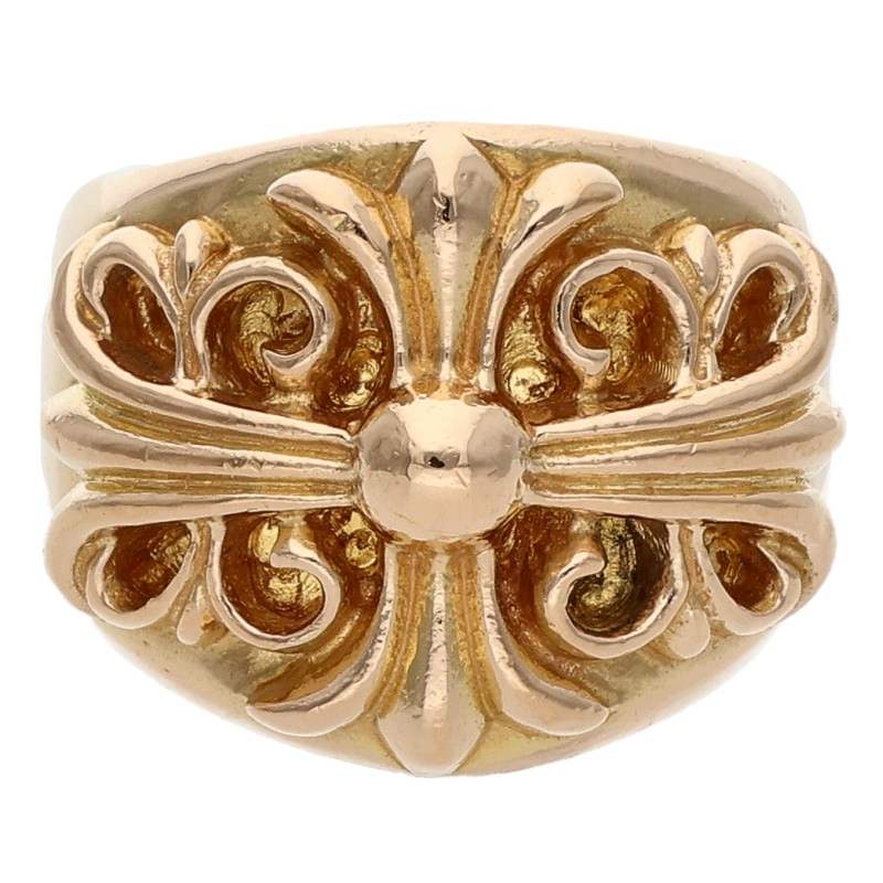 Chrome Hearts 22K Keeper Gold Ring Size JP 21