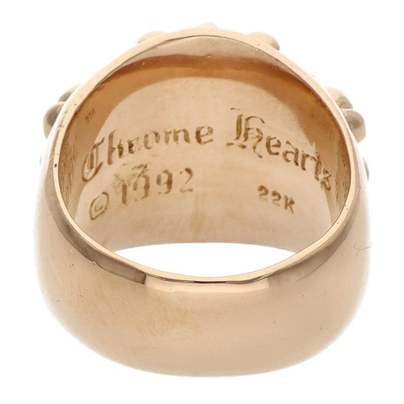 Chrome Hearts 22K Keeper Gold Ring Size JP 21