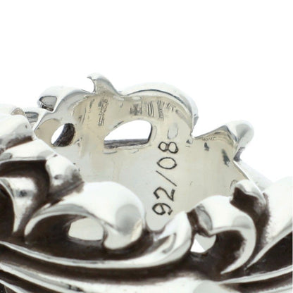 Chrome Hearts DBL FLRL CRS Silver Ring Size JP 16