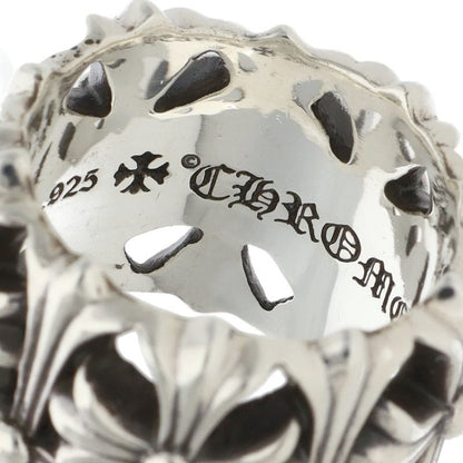 Chrome Hearts Cemetery Cross Silver Ring Size JP 13.5