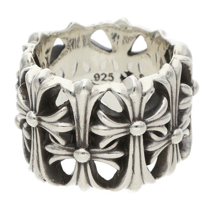 Chrome Hearts Cemetery Cross Silver Ring Size JP 13.5