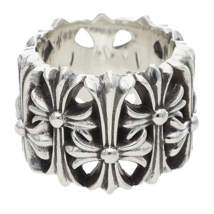 Chrome Hearts Cemetery Cross Silver Ring Size JP 15