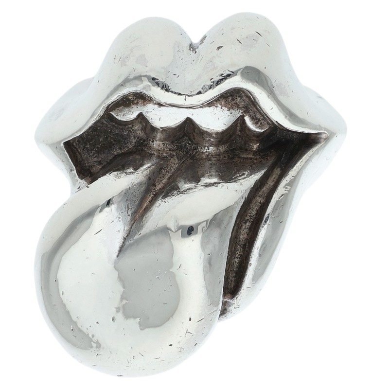 Chrome Hearts LIP TONGUE-LG Silver Ring Size JP 17