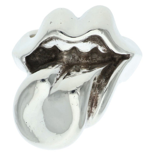 Chrome Hearts LIP TONGUE-LG Large Silver Ring Size JP 22