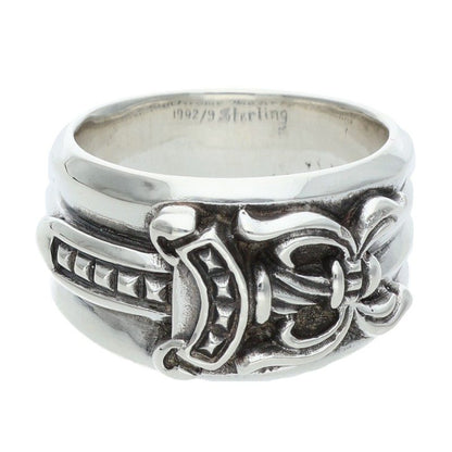 Chrome Hearts Dagger Sterling Silver Ring Size JP 17.5