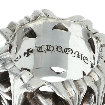 Chrome Hearts Square Cemetery Cross Silver Ring Size JP 22.5