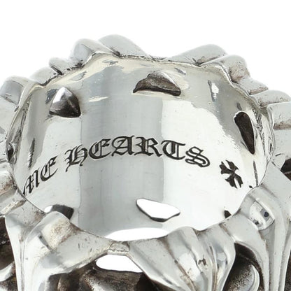 Chrome Hearts Square Cemetery Cross Silver Ring Size JP 22.5