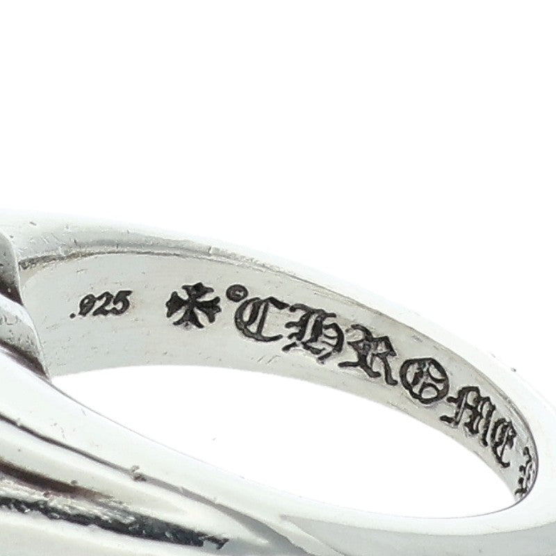 Chrome Hearts CUTOUT CH PLS SML Silver Ring Size JP 11