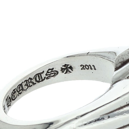 Chrome Hearts CUTOUT CH PLS SML Silver Ring Size JP 11