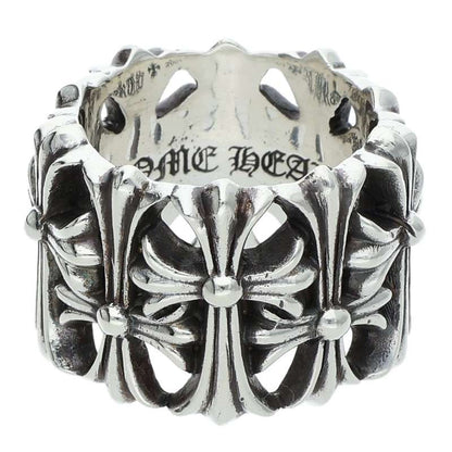 Chrome Hearts Cemetery Cross Silver Ring Size JP 17