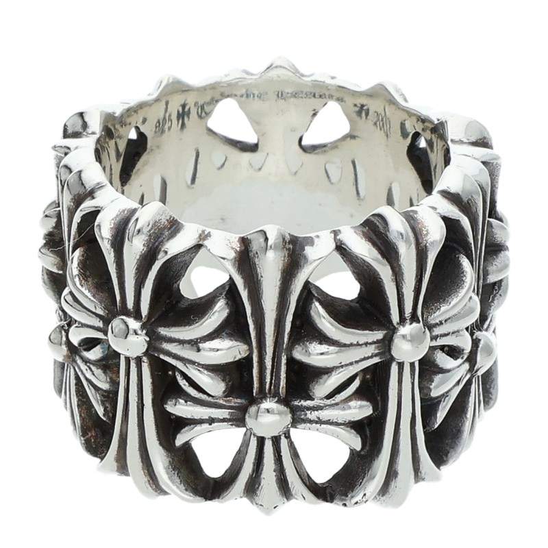 Chrome Hearts Cemetery Cross Silver Ring Size JP 17