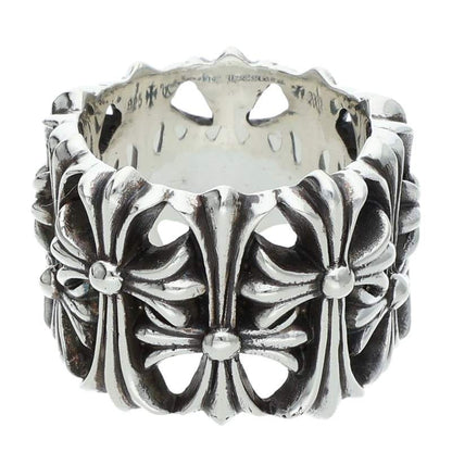 Chrome Hearts Cemetery Cross Silver Ring Size JP 17