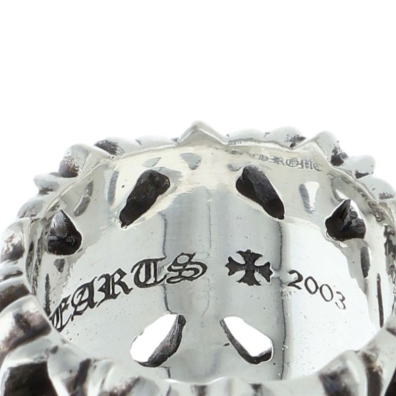 Chrome Hearts Cemetery Cross Silver Ring Size JP 17