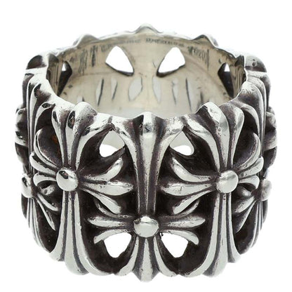 Chrome Hearts Cemetery Cross Silver Ring Size JP 14