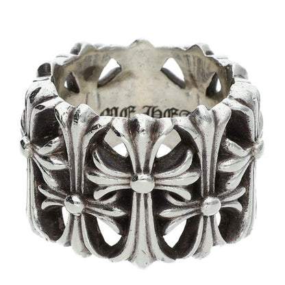 Chrome Hearts Cemetery Cross Silver Ring Size JP 16.5