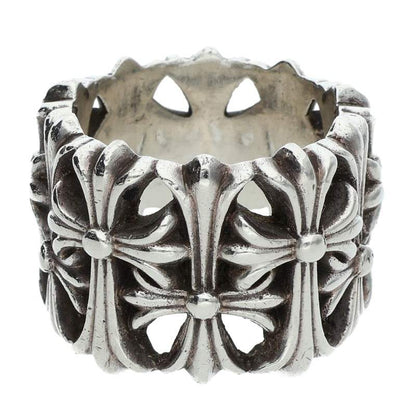 Chrome Hearts Cemetery Cross Silver Ring Size JP 16.5