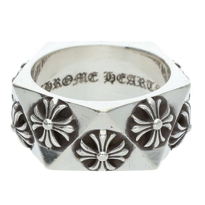 Chrome Hearts Pentagon CH Plus Silver Ring Size JP 23
