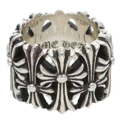 Chrome Hearts Cemetery Cross Silver Ring Size JP 11.5