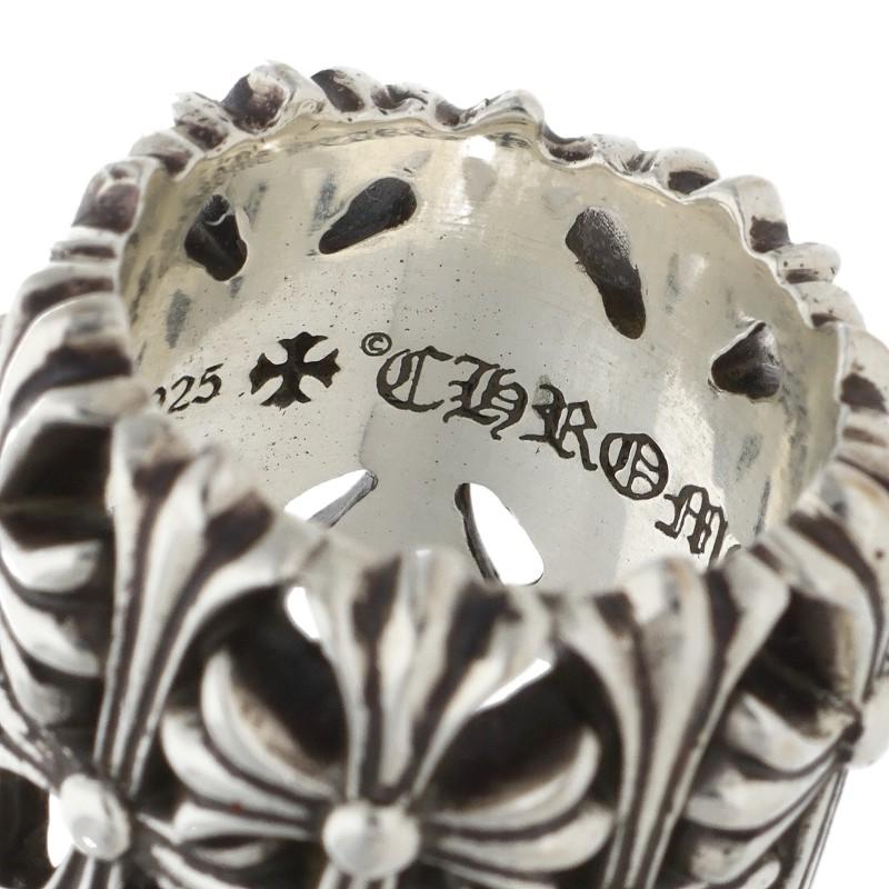 Chrome Hearts Cemetery Cross Silver Ring Size JP 11.5