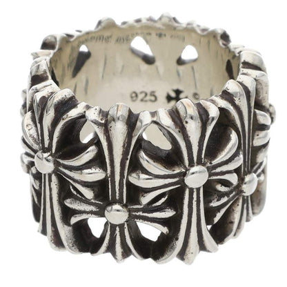 Chrome Hearts Cemetery Cross Silver Ring Size JP 11.5