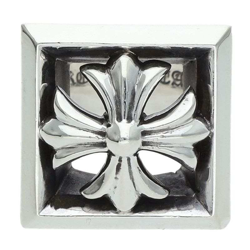 Chrome Hearts LETTER BLOCK CH Plus Silver Ring Size JP 20