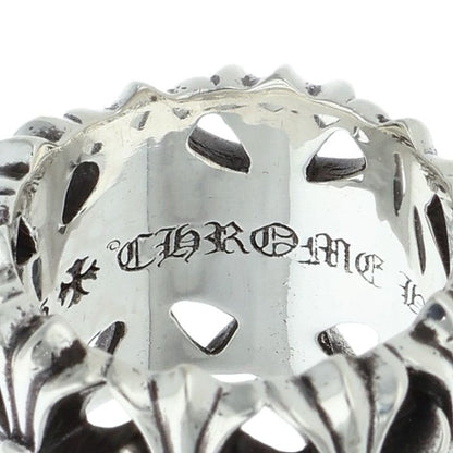 Chrome Hearts Cemetery Cross Silver Ring Size JP 16.5