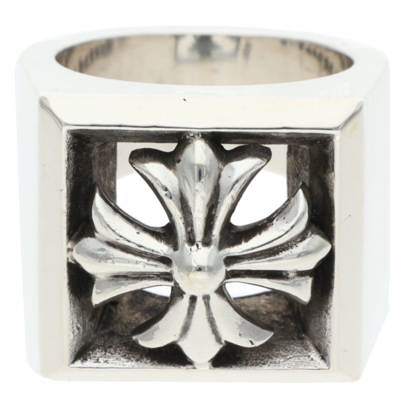 Chrome Hearts LETTER BLOCK CH Plus Silver Ring Size JP 22