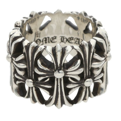 Chrome Hearts Cemetery Cross Silver Ring Size JP 23