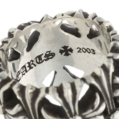 Chrome Hearts Cemetery Cross Silver Ring Size JP 23