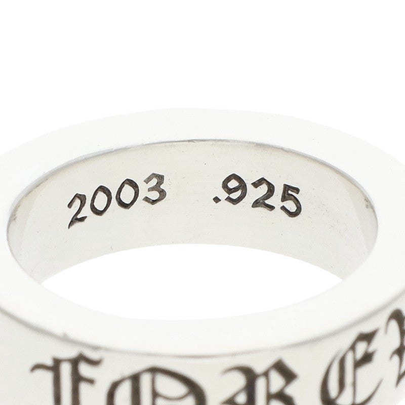 Chrome Hearts 6mm Spacer Forever Silver Ring Size JP 9