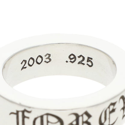 Chrome Hearts 6mm Spacer Forever Silver Ring Size JP 9