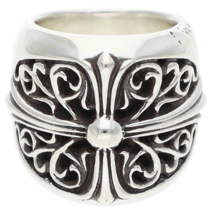 Chrome Hearts CLASSIC OVAL Cross Silver Ring Size JP 16.5