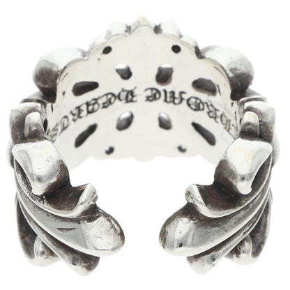 Chrome Hearts DBL FLRL CRS Silver Ring Size JP 13.5