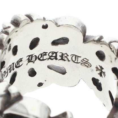 Chrome Hearts DBL FLRL CRS Silver Ring Size JP 13.5
