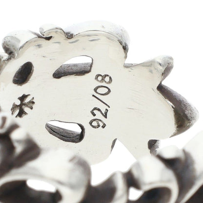 Chrome Hearts DBL FLRL CRS Silver Ring Size JP 13.5