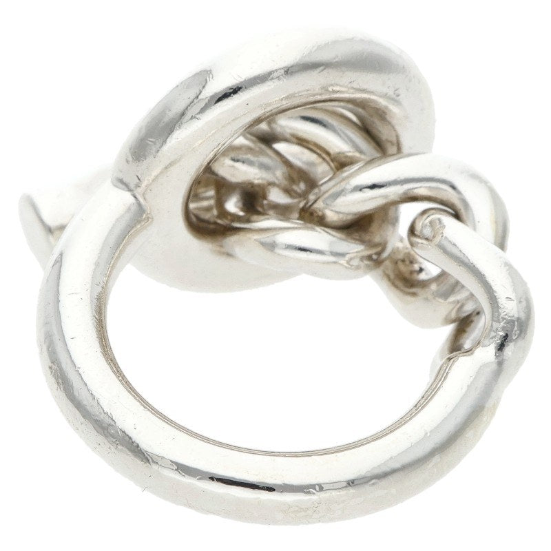 HERMES Croisette GM Silver Ring Size JP 8