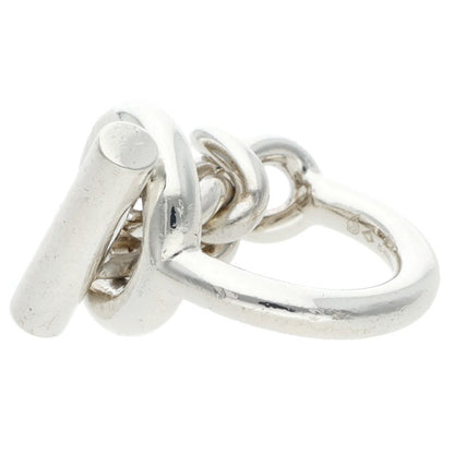 HERMES Croisette GM Silver Ring Size JP 8