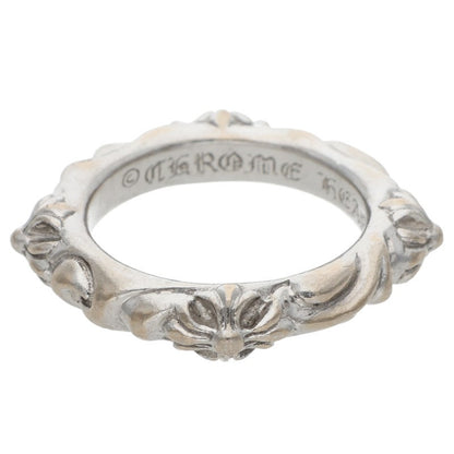 Chrome Hearts 18K SBT Band White Gold Ring Size JP 18.5